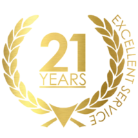 21 Years Logo Gold About 21 year Nambia Getaways
