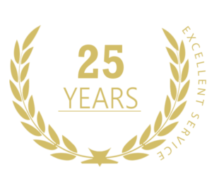 Specialists and 25 Years Logos